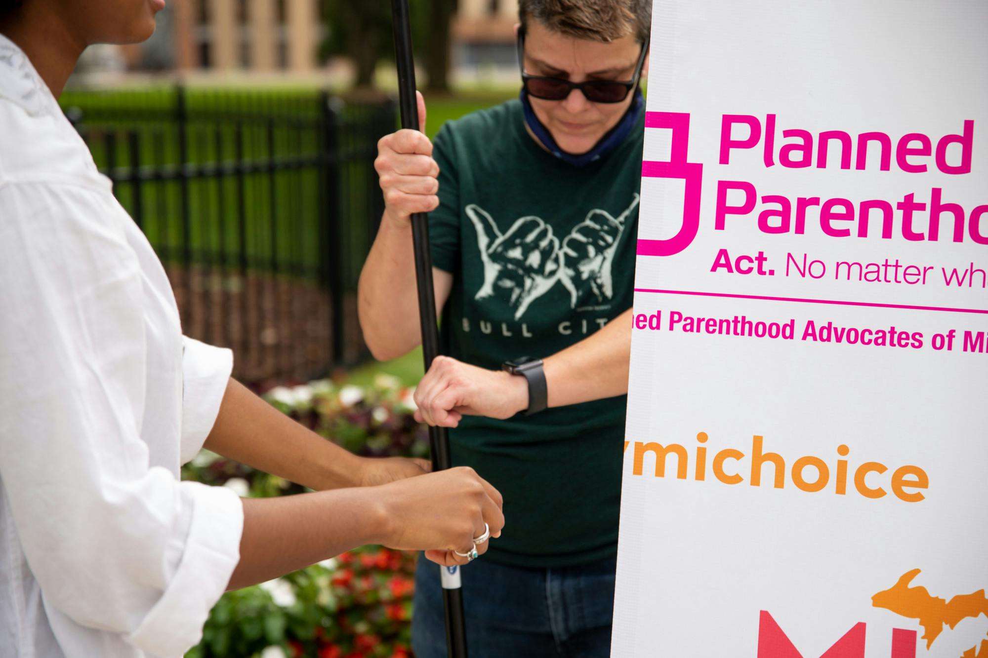 <p>Planned Parenthood had a presence at the MI BODY MI CHOICE on Oct. 2, 2021, in Lansing, Michigan.</p>