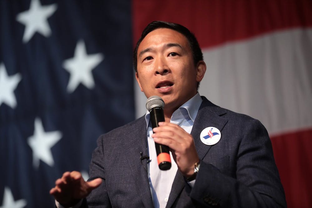 "Andrew Yang" by Gage Skidmore is licensed under CC BY-SA 2.0, https://creativecommons.org/licenses/by-sa/2.0/?ref=ccsearch&atype=html