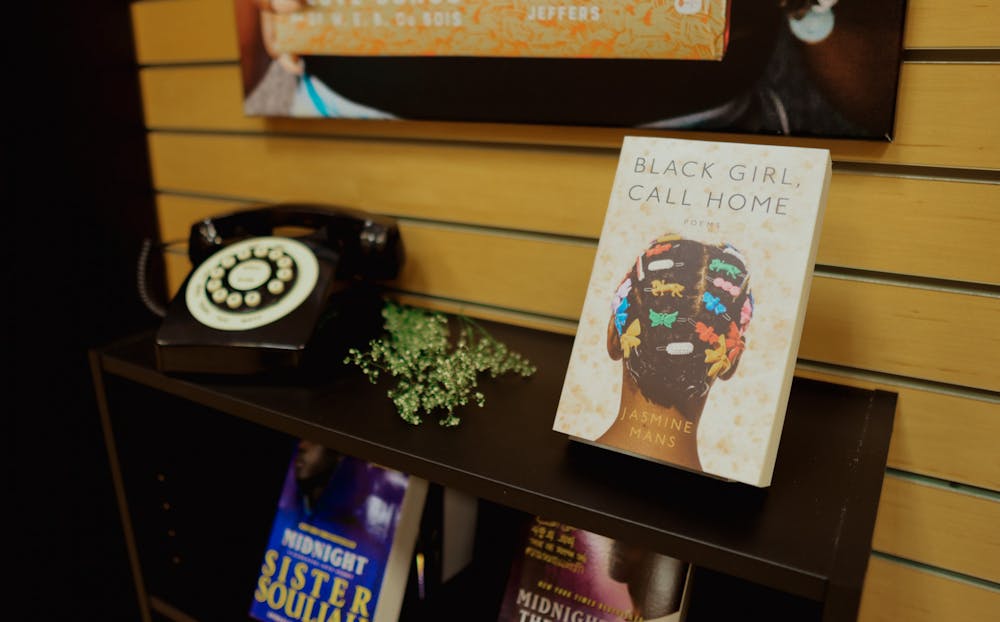 <p>Unique book display for Black Girl, Call Home at Socialight Society bookstore in Lansing, photographed Jan. 13, 2022</p>