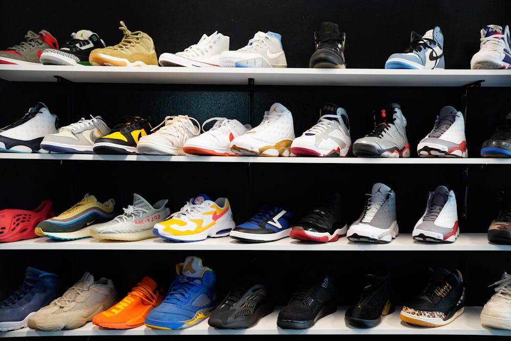 Shelves of shoes in House of Soles on May 15, 2024.