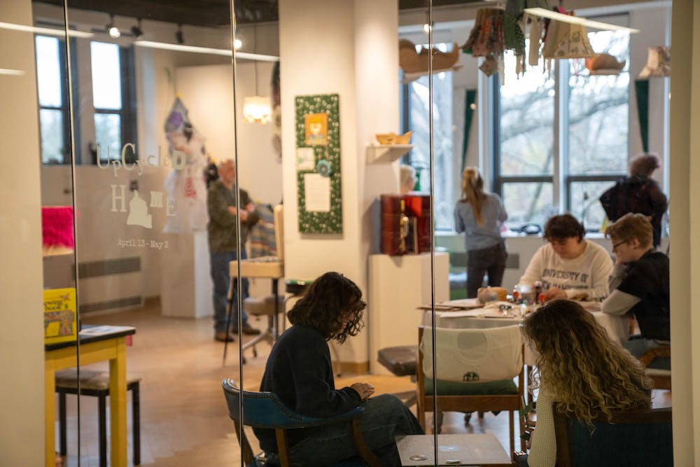 The upcycled home event in the Union Art Gallery at the MSU Union in East Lansing, on April 21 2026.