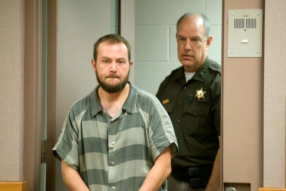 	<p>Vernon, Mich., resident Oswald Scott Wilder Jr. enters the court room Sept. 27, 2013, at the 54-B District Courthouse for his pretrial conference. Testimony from all four sexual assault victims was heard. Julia Nagy/The State News</p>