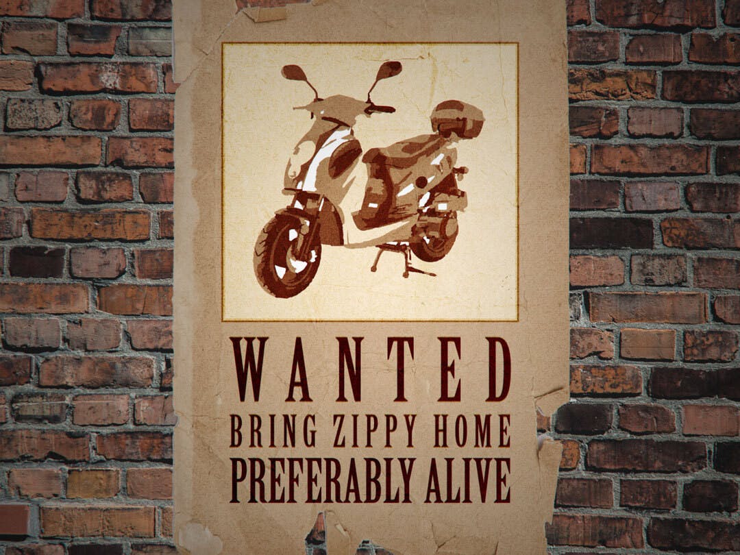 <p>Illustration of Zippy the moped by Daena Faustino.</p>
