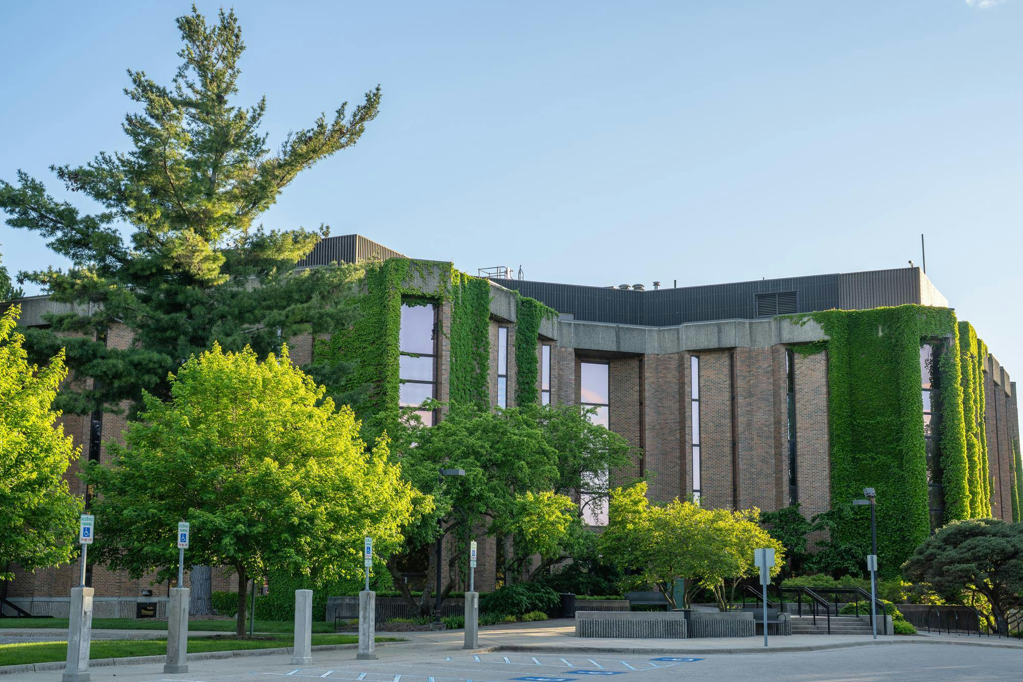 <p>Michigan State University's 1407 South Harrison building in East Lansing, Mich., on May 25, 2025. Originally named for a previous MSU Trustee, the name was removed following allegations of his involvement with the KKK.</p>