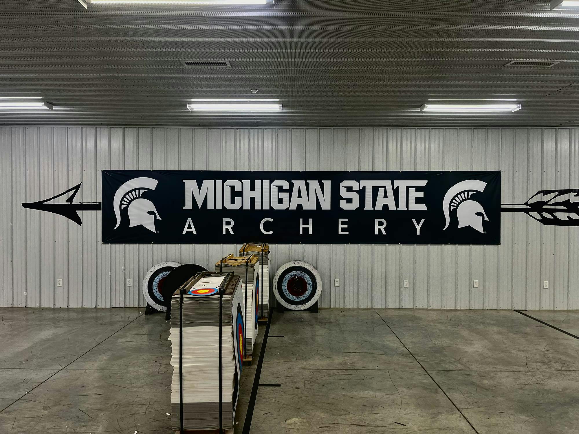 The Michigan State archery facility at Demmer Shooting Sports and Education Center. 