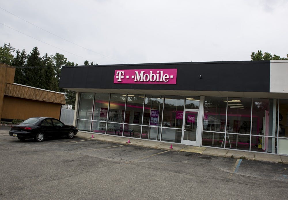 <p>T-mobile is pictured on Aug. 26, 2019 in Okemos. </p><p>(Sylvia Jarrus/The State News) </p>