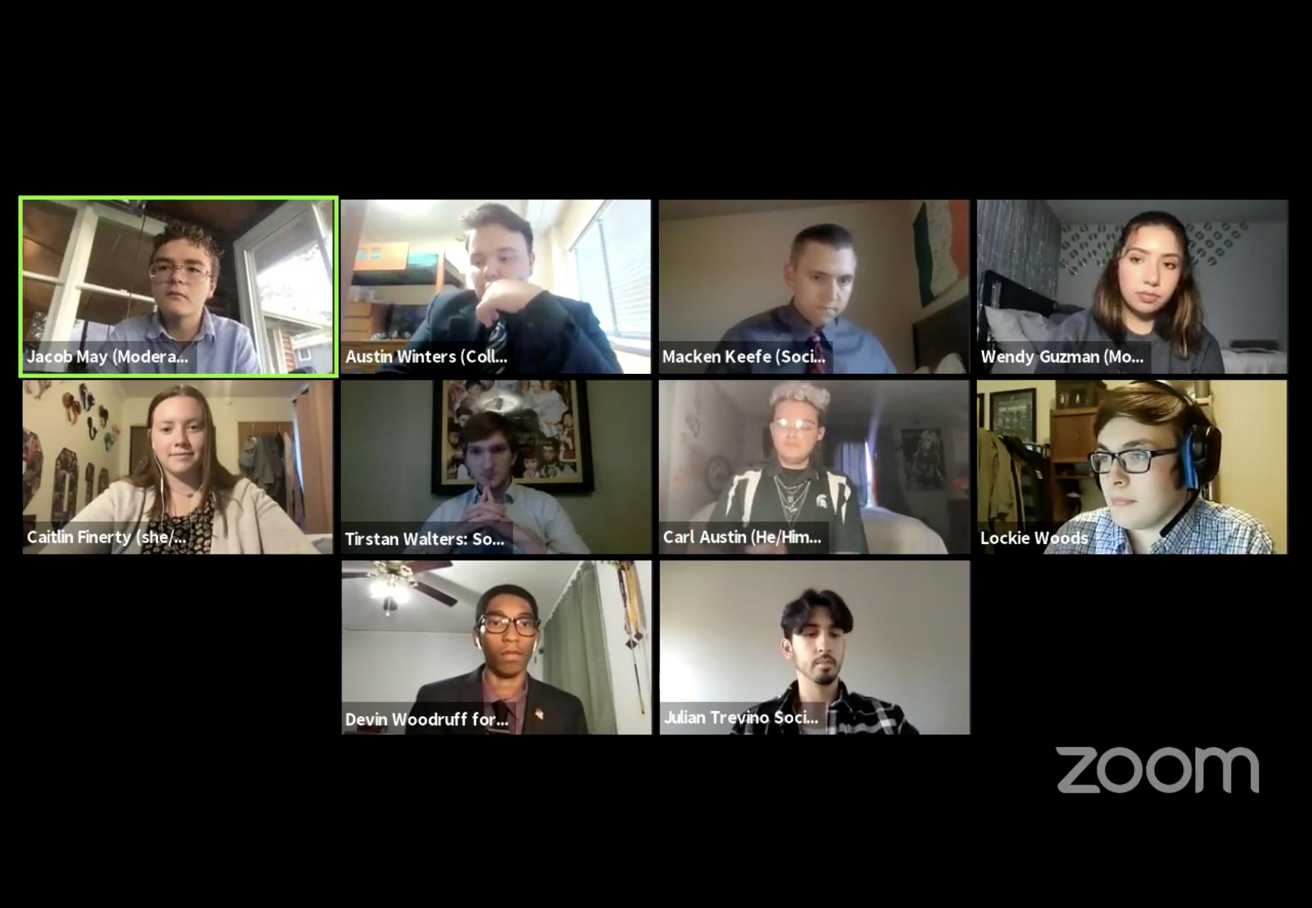 <p>A screenshot from Tuesday&#x27;s ASMSU roundtable.</p>