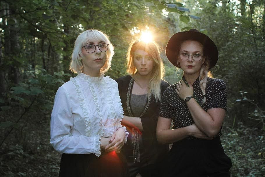 <p>Comedy Coven members: Emily Syrja (left), Tricia Chamberlain (middle) and Stephanie Onderchanin (right). Syrja and Onderchanin both attended&nbsp;MSU. Photo courtesy of&nbsp;Stephanie Onderchanin</p>