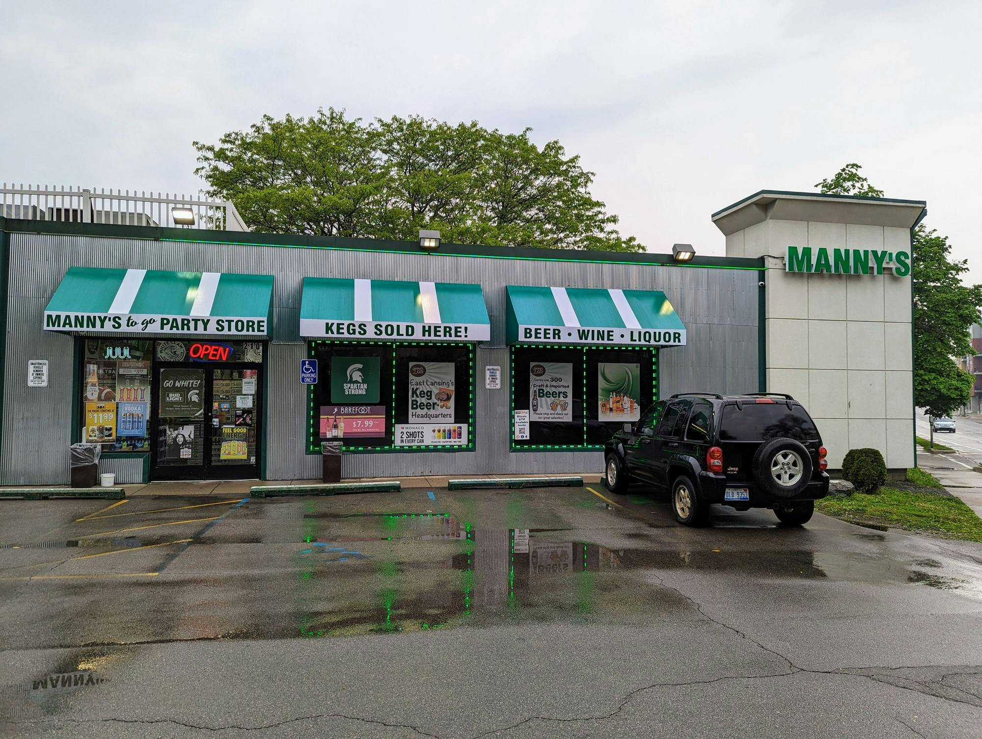 The popular party store Jonna’s 2 Go recently had to change its name to Manny’s 2 Go. The store, located at 210 E Michigan Ave., is a popular destination for MSU students, mostly due to its wide array of alcoholic beverages and proximity to the downtown. 
