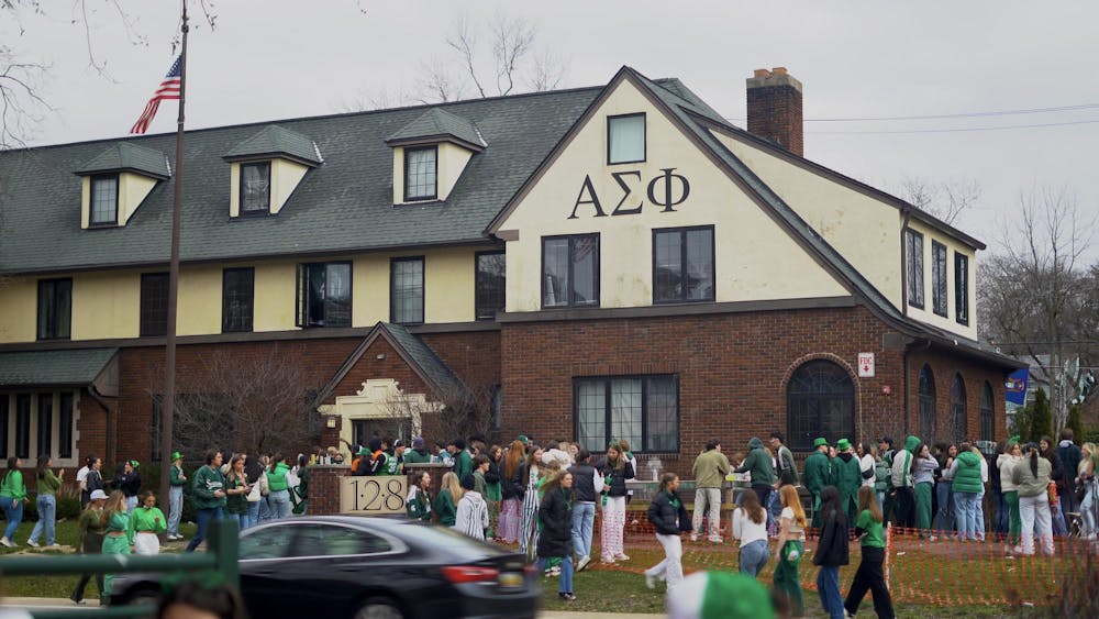 <p>Spartans celebrate St. Patrick’s Day at Alpha Sigma Phi on March 17, 2024.&nbsp;</p>