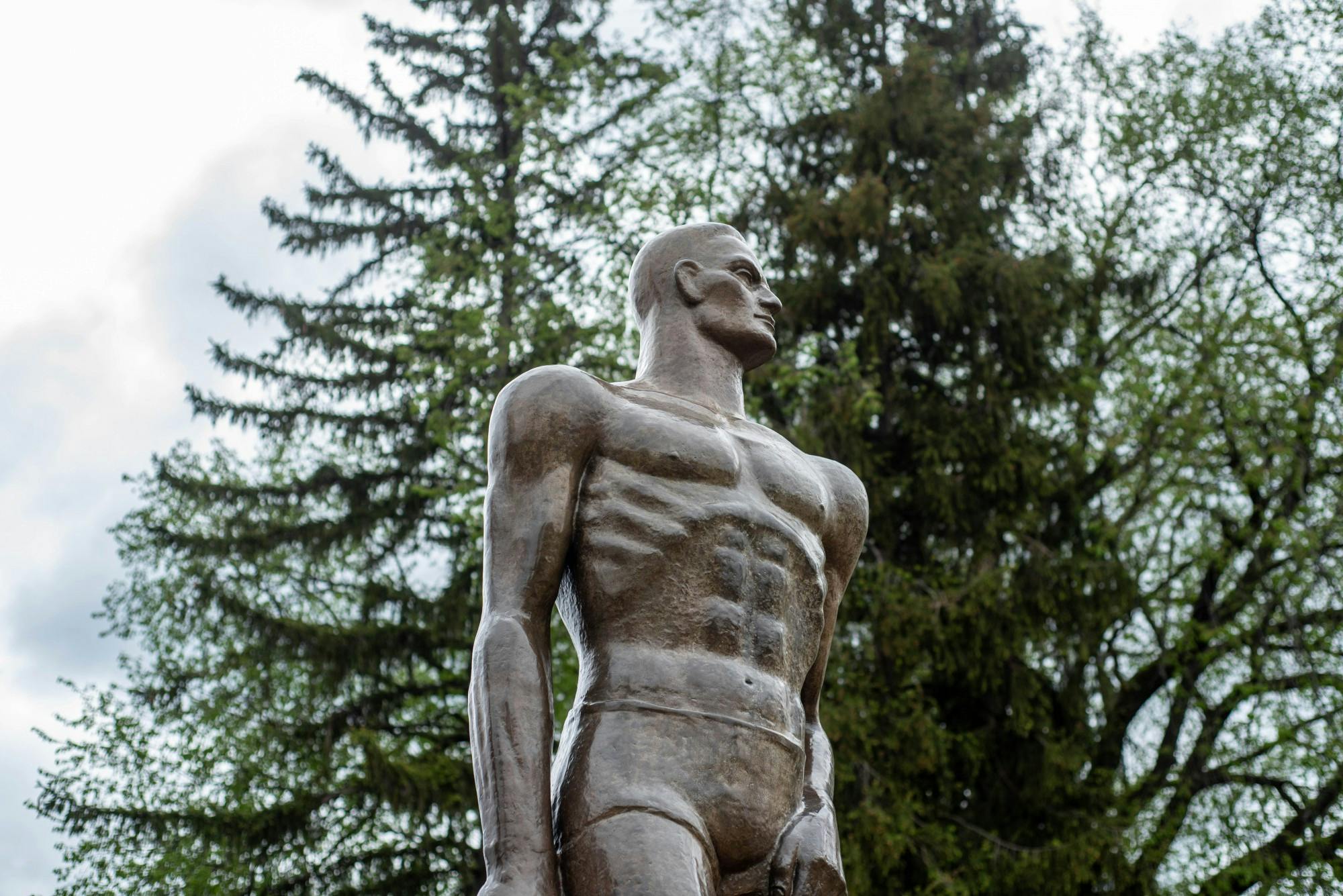 The Sparty Statue on March 19, 2020