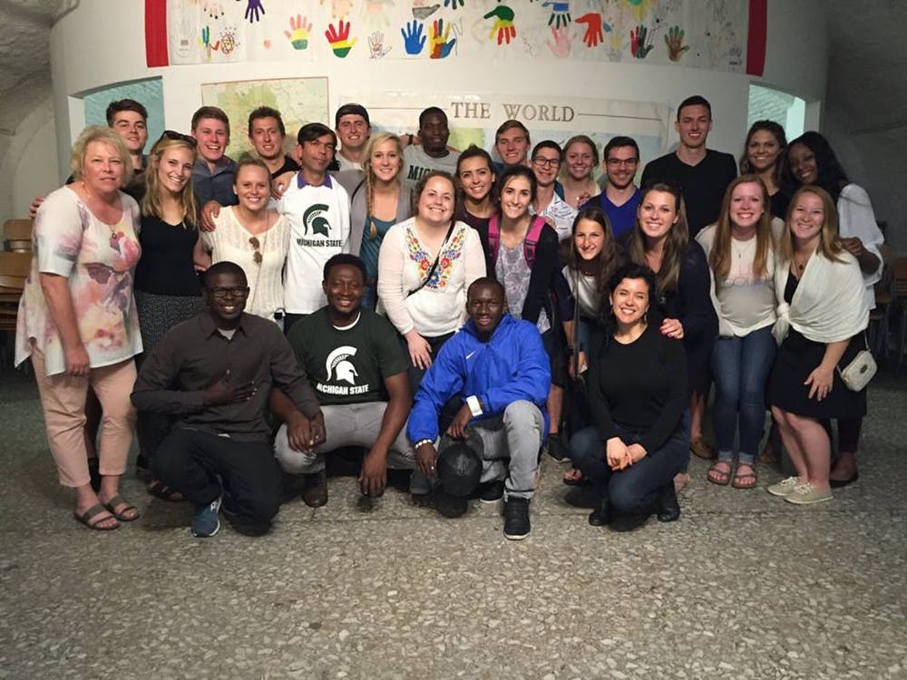19 students from Michigan State University volunteered in Joel Nafuma Refugee Center this summer. Activities included teaching english, putting on a refugee talent show and running the distribution center to distribute basic goods and clothing . 
