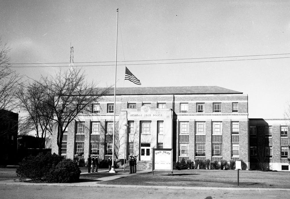 	<p>Michigan State Police East Lansing Headquarters in 1952.</p>