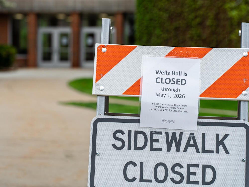 Michigan State's Wells Hall closed until Friday, May 1, due to the presence of unknown chemicals in East Lansing, Mich., on Wednesday, April 29, 2026. 