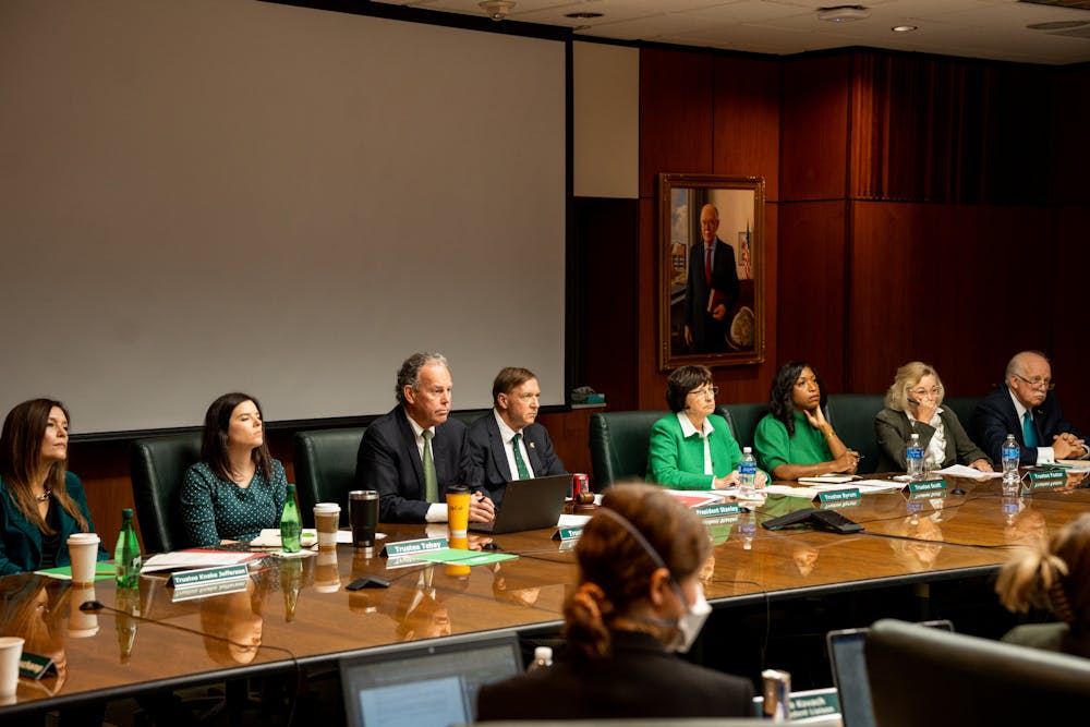 The Board convenes at the Board of Trustees meeting on Oct. 28, 2022.