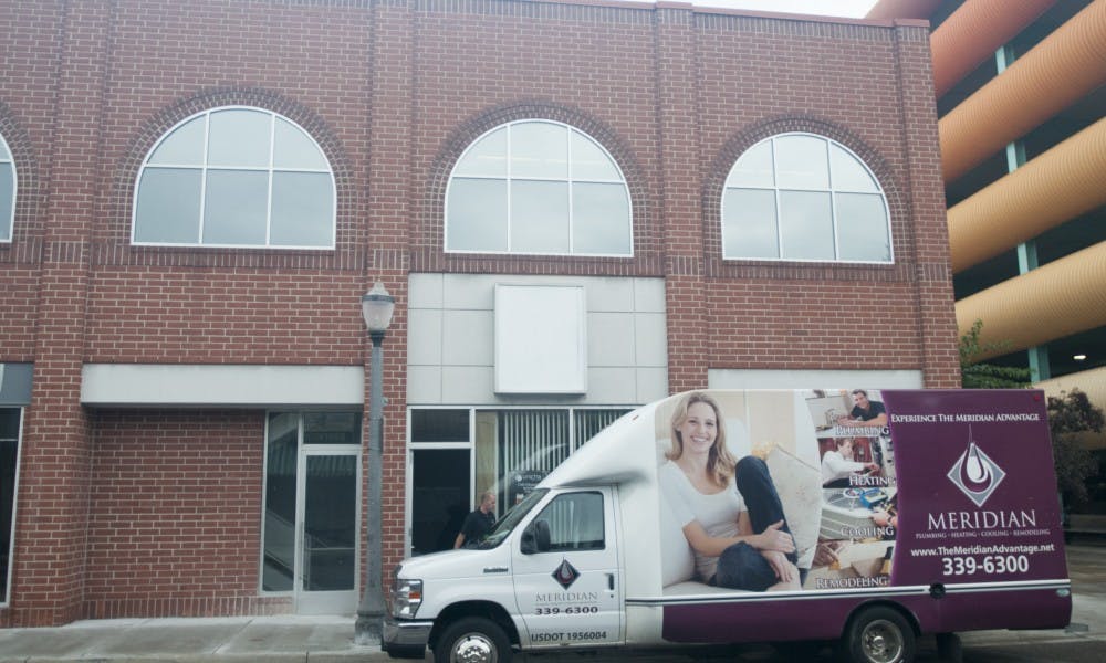 <p>Pictured is the Unicha storefront being worked on on Aug. 28, 2017, at 111 Division St. Unicha will offer 12 different flavors and over 20 kinds of toppings for their ice cream.</p>