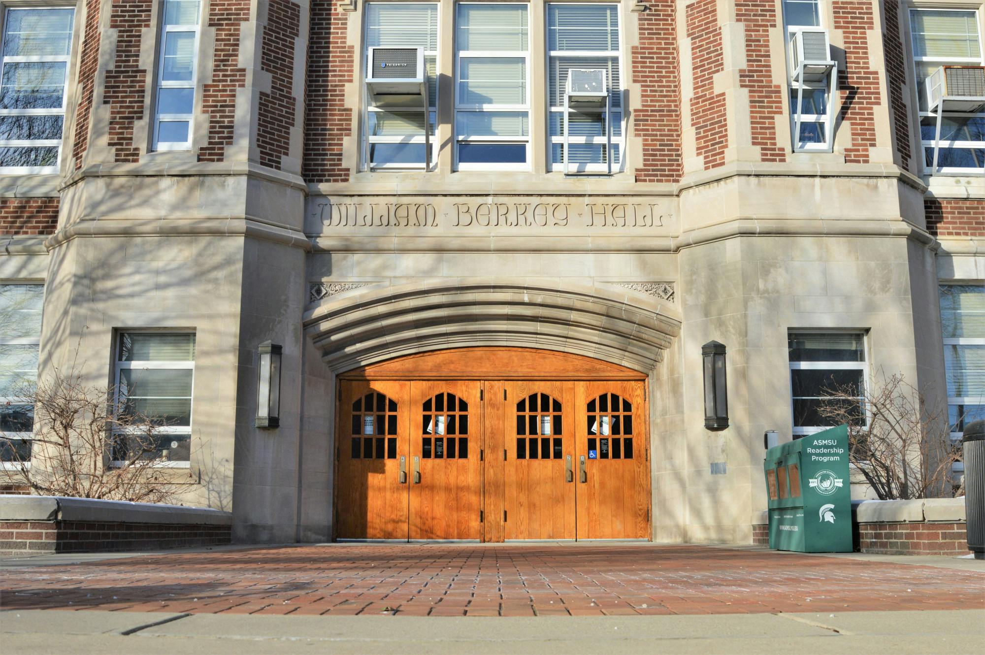 <p>Berkey Hall, on Michigan State University&#x27;s North Campus, photographed on Jan. 29, 2022.</p>