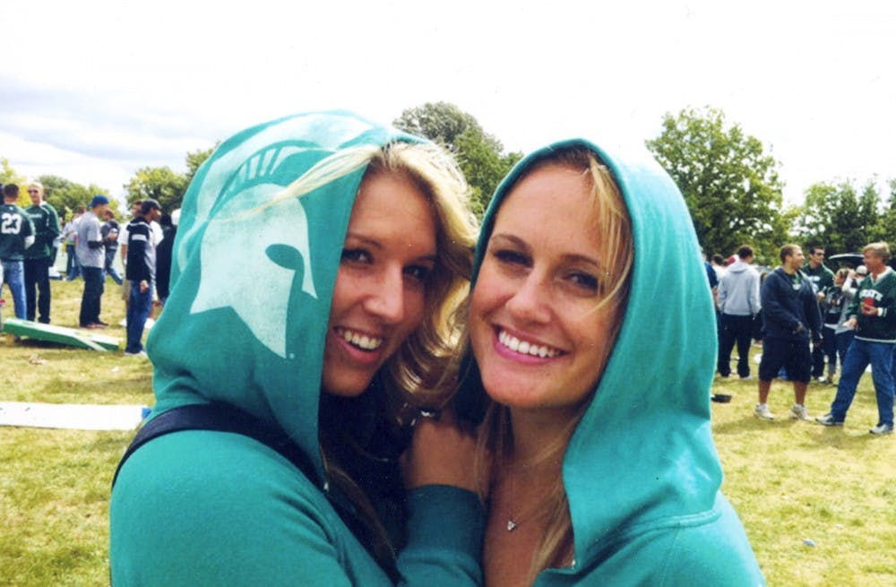 	<p>Advertising senior Emma Eisenstein, left, and her friend and 2011 graduate Briana Hertzberg. </p>