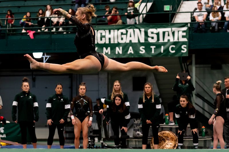 Michigan State gymnastics breaks season-high, still not enough to beat