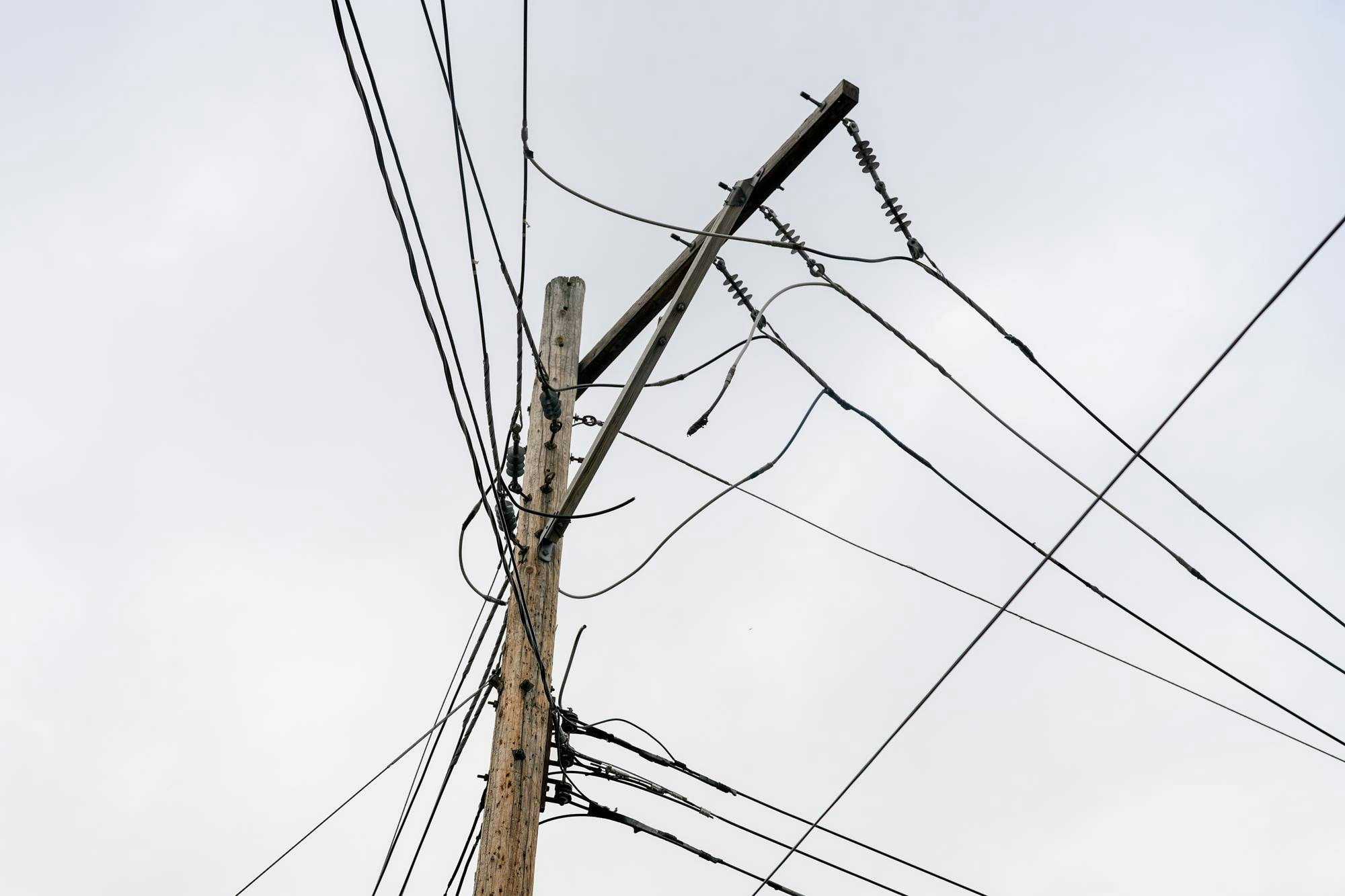 <p>The power line that went down behind Harper's on Oct. 11, 2023.</p>