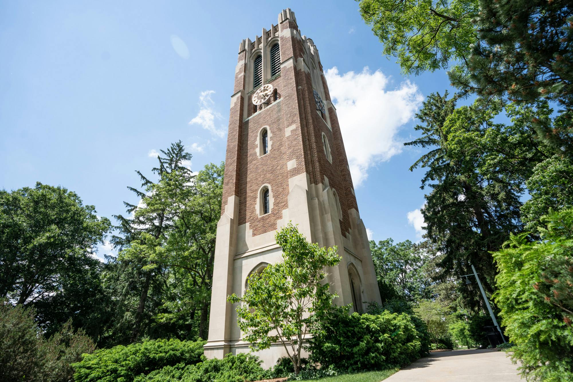 <p>Beaumont Tower, located in the northern campus is a symbol of Michigan State's school pride. Photographed on June 9, 2022.</p>