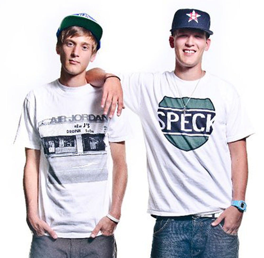 	<p>The Specktators, composed of brothers Matt, left, and Patrick Duda, right. The duo recently signed a deal with <span class="caps">MTV</span> and Sony/ATV&#8217;s &#8220;Extreme Music.&#8221; <em>Photo courtesy of The Specktators</em></p>