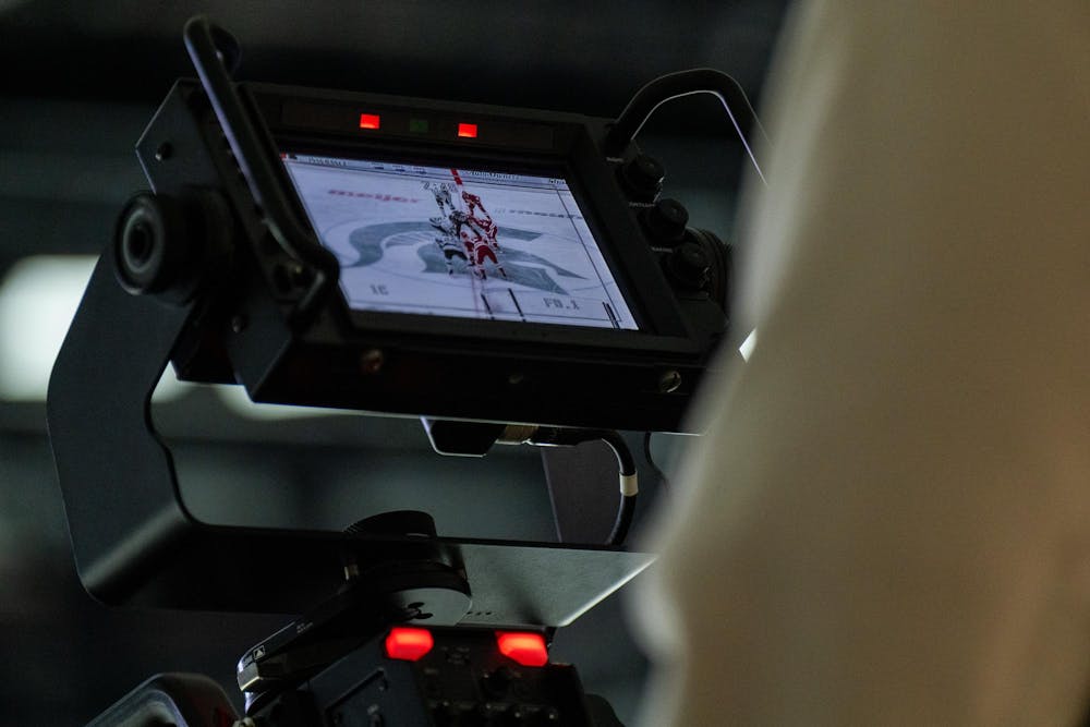 <p>Michigan State University verses Wisconsin Hockey game at MSU's Munn Stadium in East Lansing, Mich. on Saturday, Nov. 22, 2025.</p>