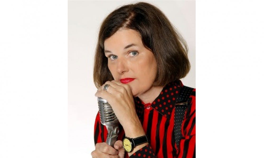 Comedian Paula Poundstone poses for a portrait. Poundstone will be performing at Wharton Center on February 18, 2016. Photo courtesy of Maegen Brown 
