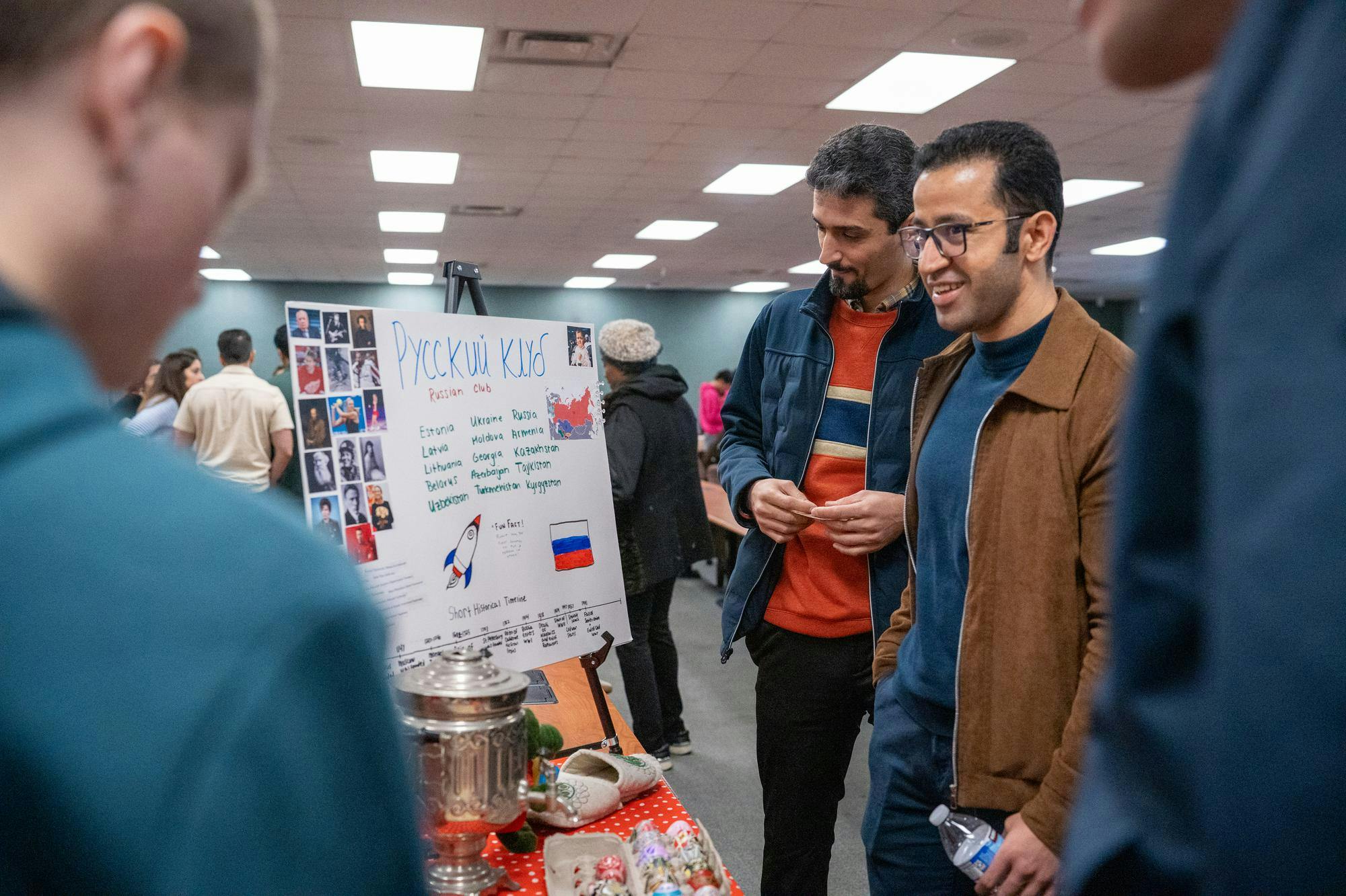 The Russian Club hosted a table at the Global Festival in the International Center on Nov. 16, 2024.