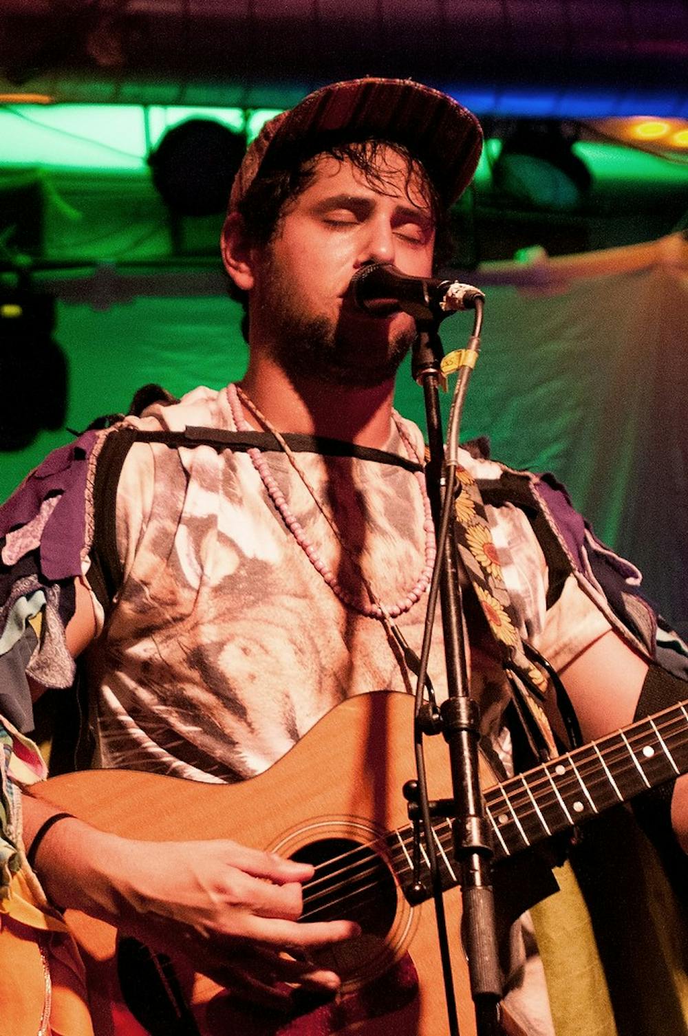 <p>Joe Hertler and the Rainbow Seekers perform Oct. 17, 2014, at The Loft in Lansing. Dylan Vowell/The State News</p>