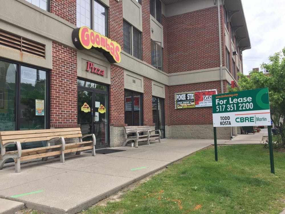 <p>The GoombaS Pizza storefront, as of Friday. Owner Gail Sutton confirmed the store is closed indefinitely due to a family emergency. &nbsp;</p>