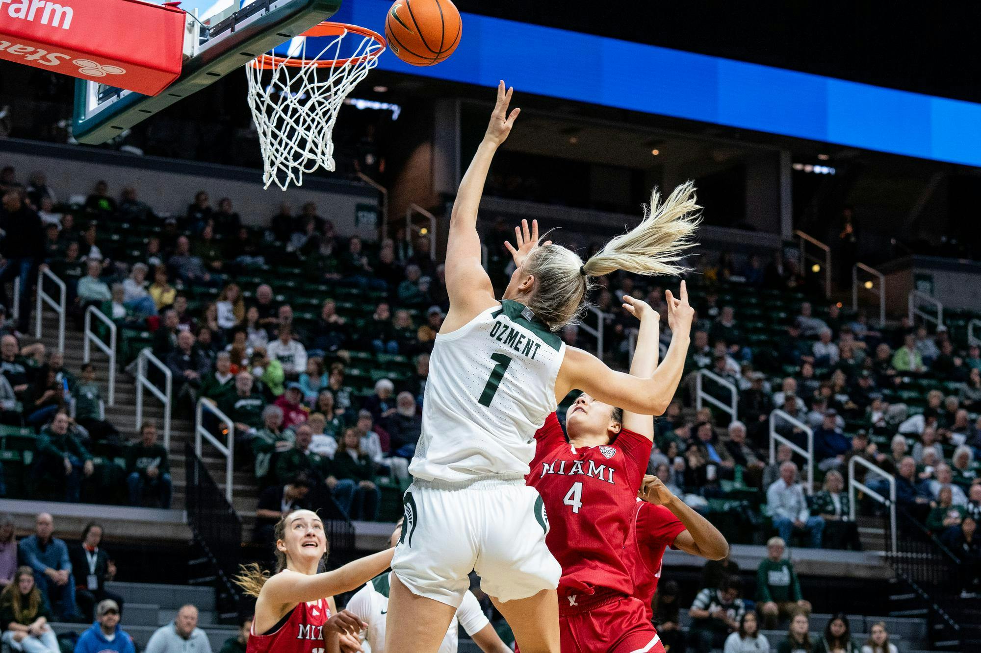 MSU Women's Basketball Team Takes On Miami University And Wins By 45 ...