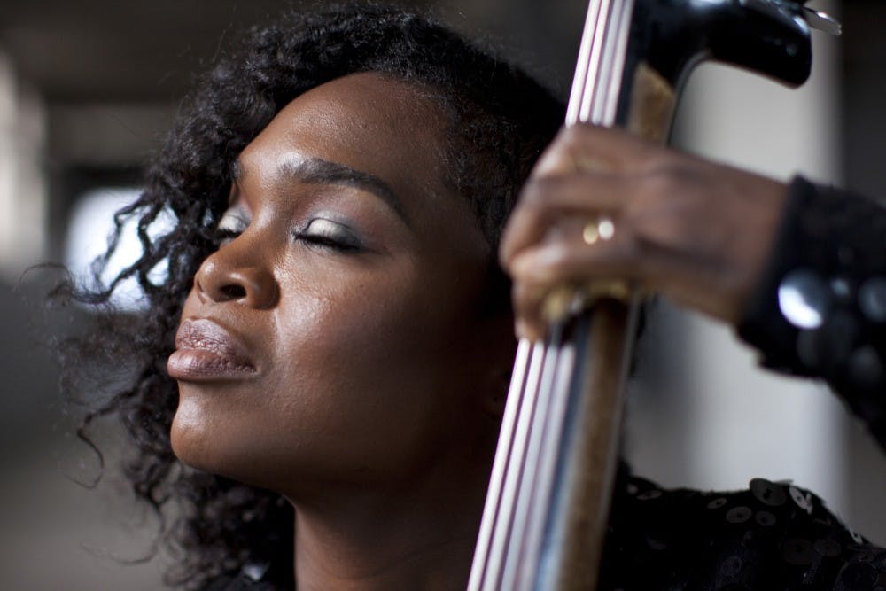 <p>Mimi Jones has worked for more than two decades as a bassist, vocalist, producer, label owner and filmmaker. Photo courtesy of the MSU College of Music.&nbsp;</p>