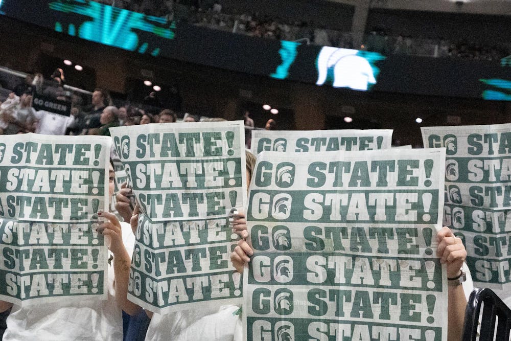 <p>The MSU student captured during the matchup against the University of Iowa at the Breslin Center on Dec. 2, 2025.</p>