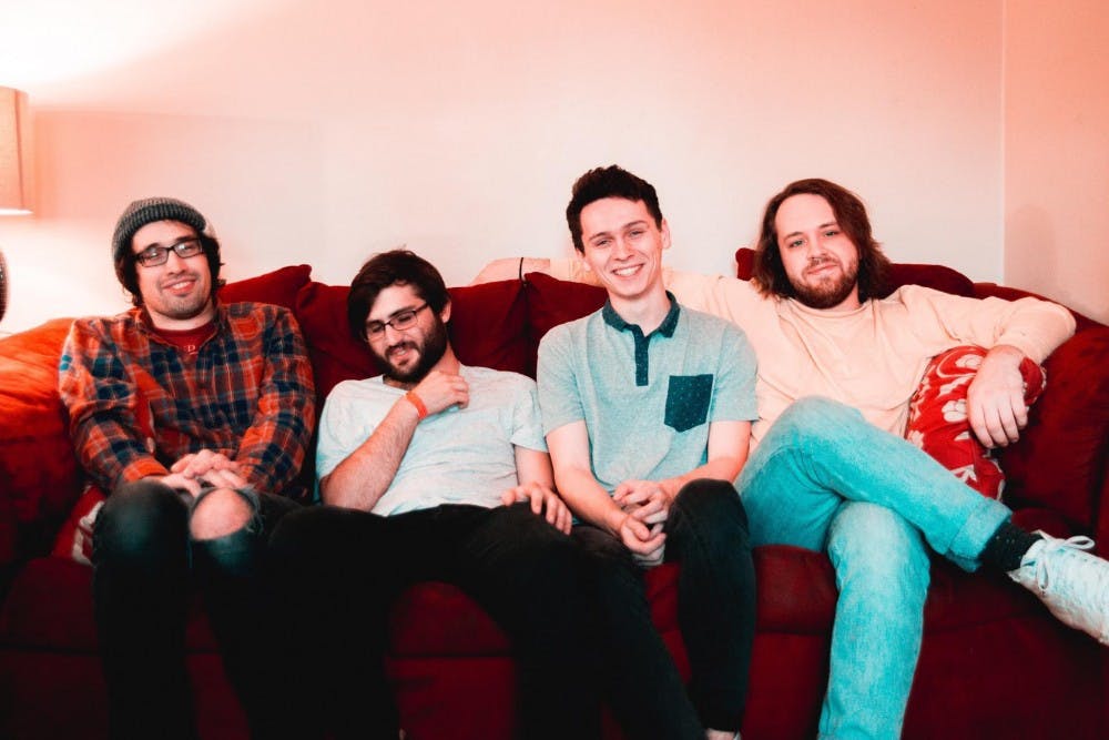 <p>The band Hot Mulligan (insert names). Photo courtesy of Hot Mulligan</p>