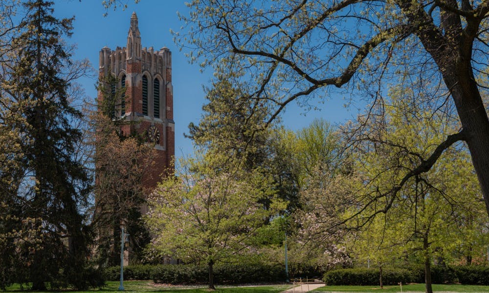 <p>Beaumont Tower photographed on May 15, 2019.</p>