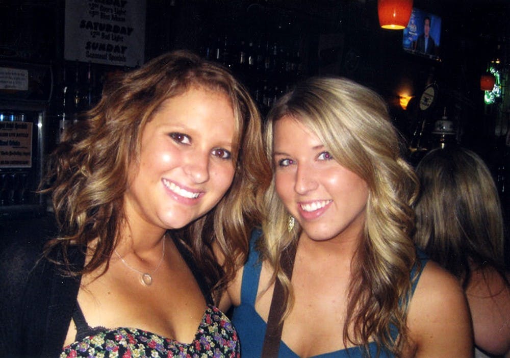 	<p>Advertising senior Emma Eisenstein, right, and her friend Chelsea DePoole, an interdisciplinary studies in social science and health studies senior. </p>
