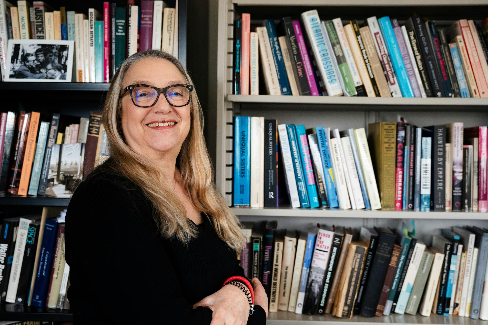 Dr. Lisa Fine in her office at the Old Horticulture Building in north campus on April 15, 2025.