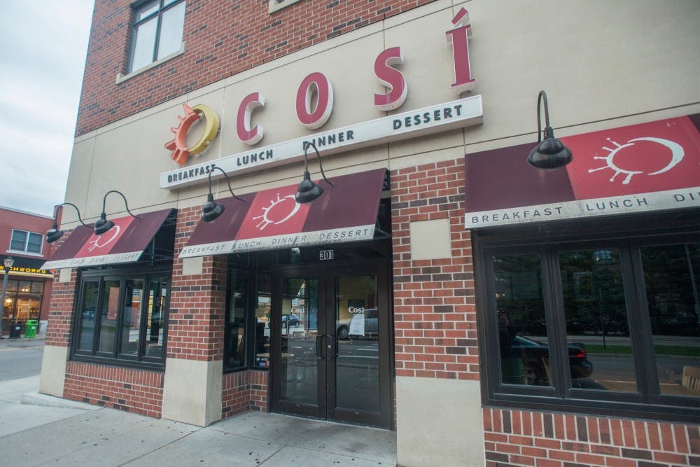 Cos? restaurant pictured on Sept. 27, 2016 at 301 W. Grand River Ave. Cos? restaurant recently closed.