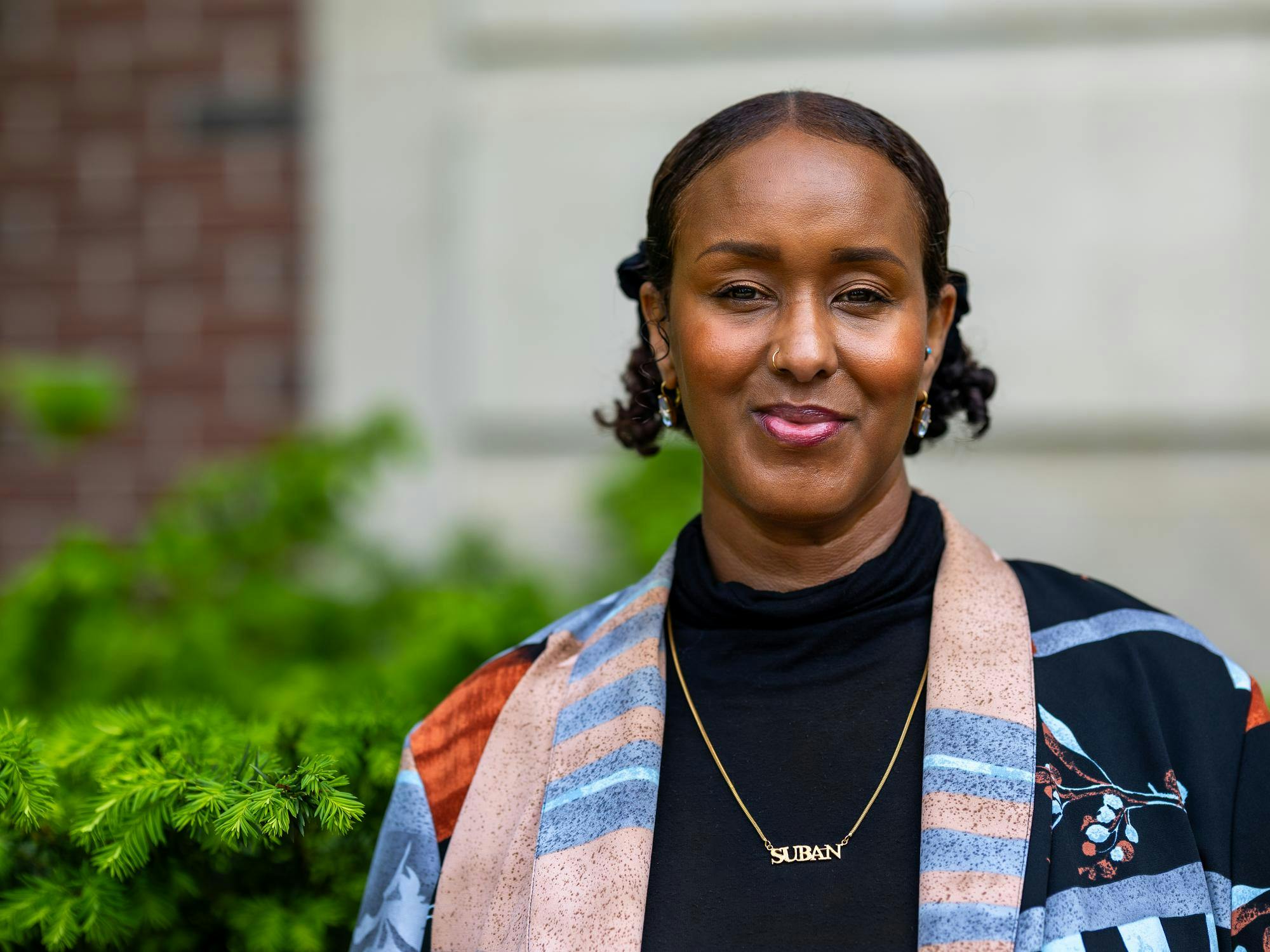 <p>Suban Nur Cooley, assistant professor in the MSU Department of African American and African Studies is Lansing's next Poet Laureate, photographed at North Kedzie Hall in East Lansing, Mich., on Wednesday, May 20, 2026.</p>