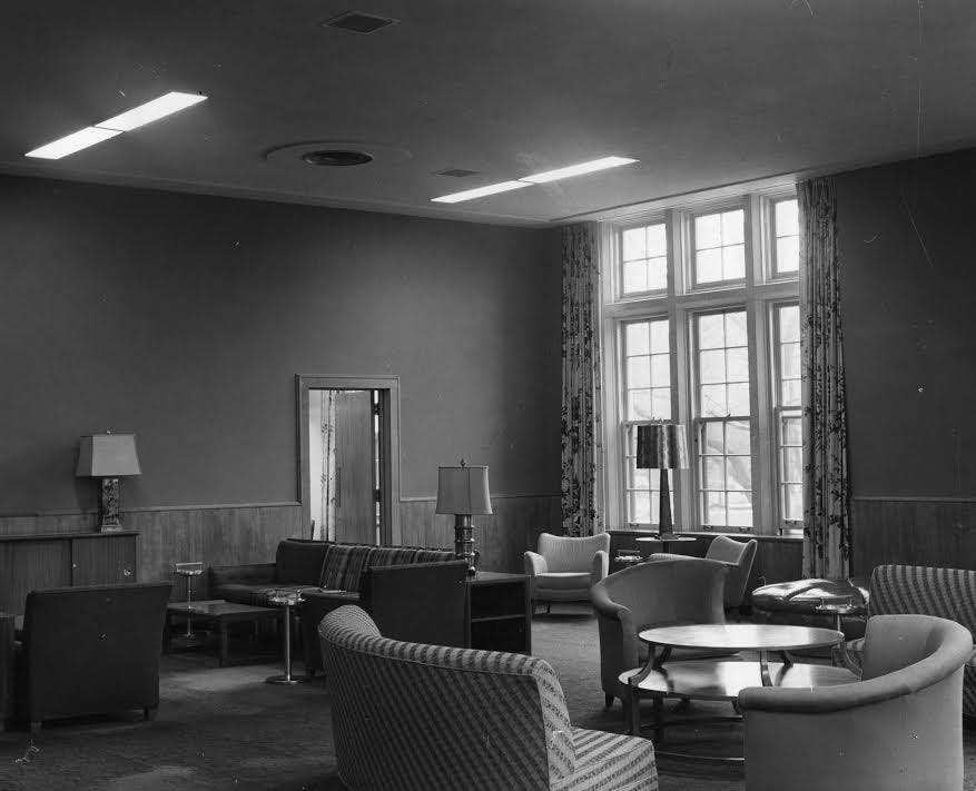 <p>The Women's Lounge located within the Union,&nbsp;49 Abbot Rd, East Lansing, MI 48824, circa 1940s. Photo: MSU Archives and Historical Collections</p>