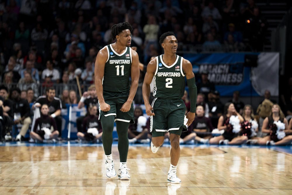 <p>The Michigan State Spartans take on the Mississippi State Bulldogs in Charlotte, North Carolina on March 21, 2024.</p>