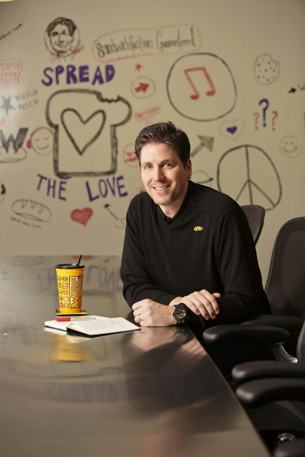 QSR shoot of Which Wich CEO Jeff Sinelli, at company headquarters in Dallas, Texas.