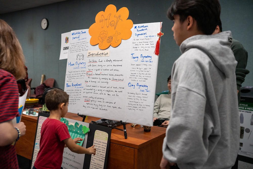 The MSUwe54 China club hosted a table at the Global Festival in the International Center on Nov. 16, 2024.