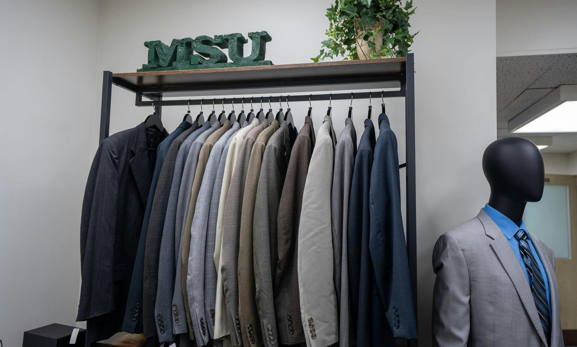 <p>The Career Closet, located in The Student Services Building, serves Michigan State students who lack formal business attire for career fairs and job interviews.</p>