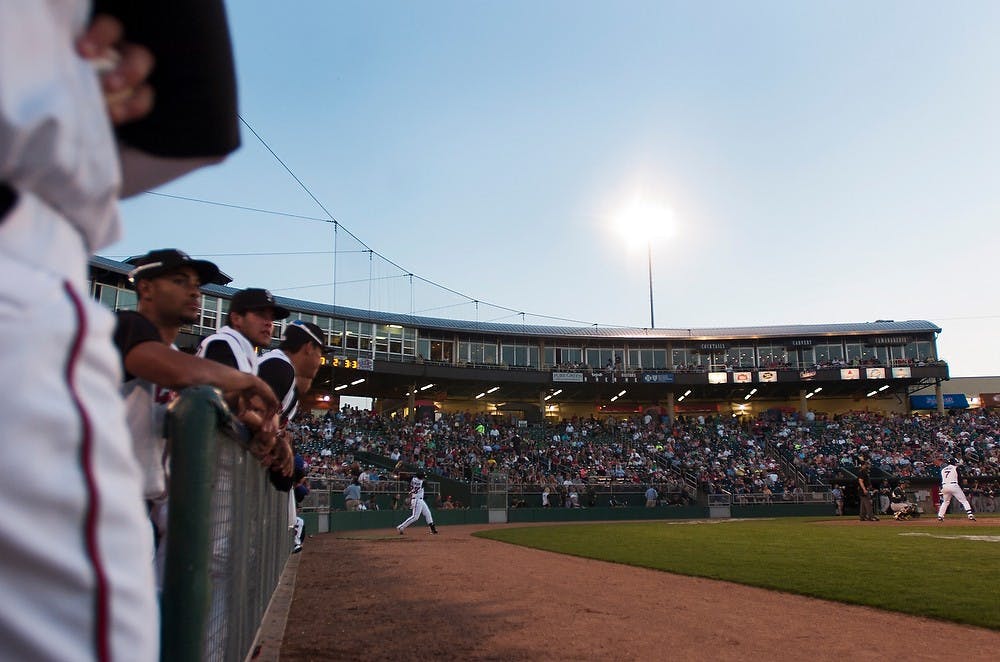 <p>Cooley Law School Stadium during the seventh annual Crosstown Showdown on May 1, 2013, at the Cooley Law School Stadium in Lansing. The Spartans lost to the Lansing Lugnuts 10-2.</p>