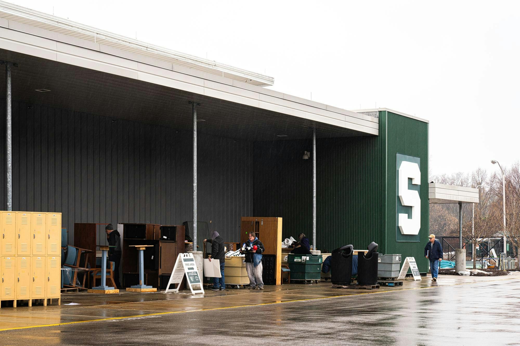 Members of the general public shop at Michigan State’s Surplus Store and Recycling Center in East Lansing, Michigan on Jan. 31, 2025.