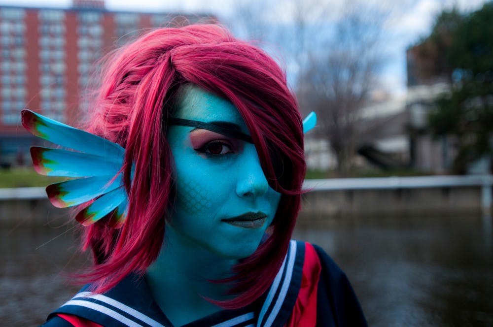 Zeeland resident Angel Schramm poses for a photo on March 19, 2016 at the Lansing Center. Shuto Con is held once a year and attacks fans from all over Michigan. 