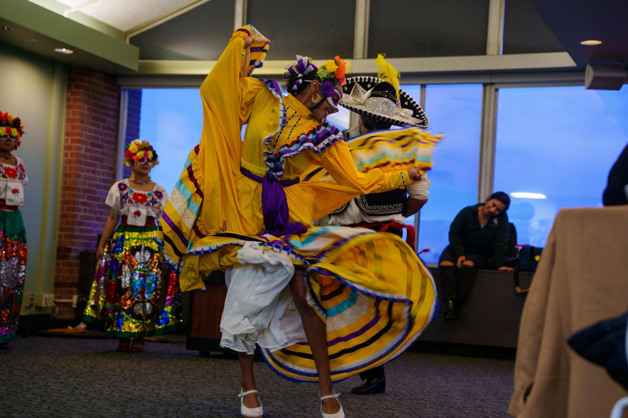 A traditional performance done at the "Fiesta De Dia De Los Muertos", hosted by Case Hall REHS on Oct. 17, 2022.