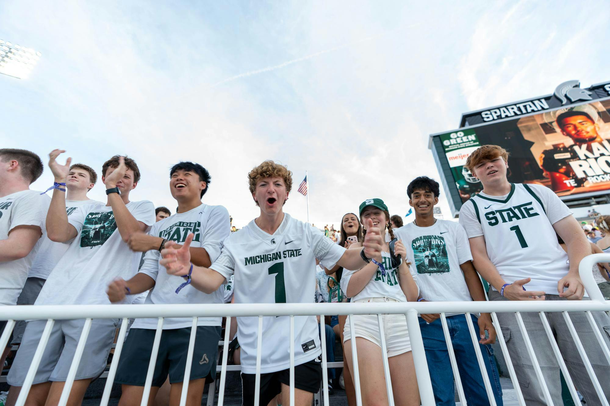 <p>MSU fans before the Michigan State vs. Toledo football game at Spartan Stadium in East Lansing, Mich., on Friday, Sept. 4, 2026.</p>